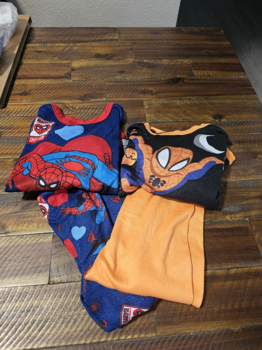 2 Spider-Man Themed Pajama Sets